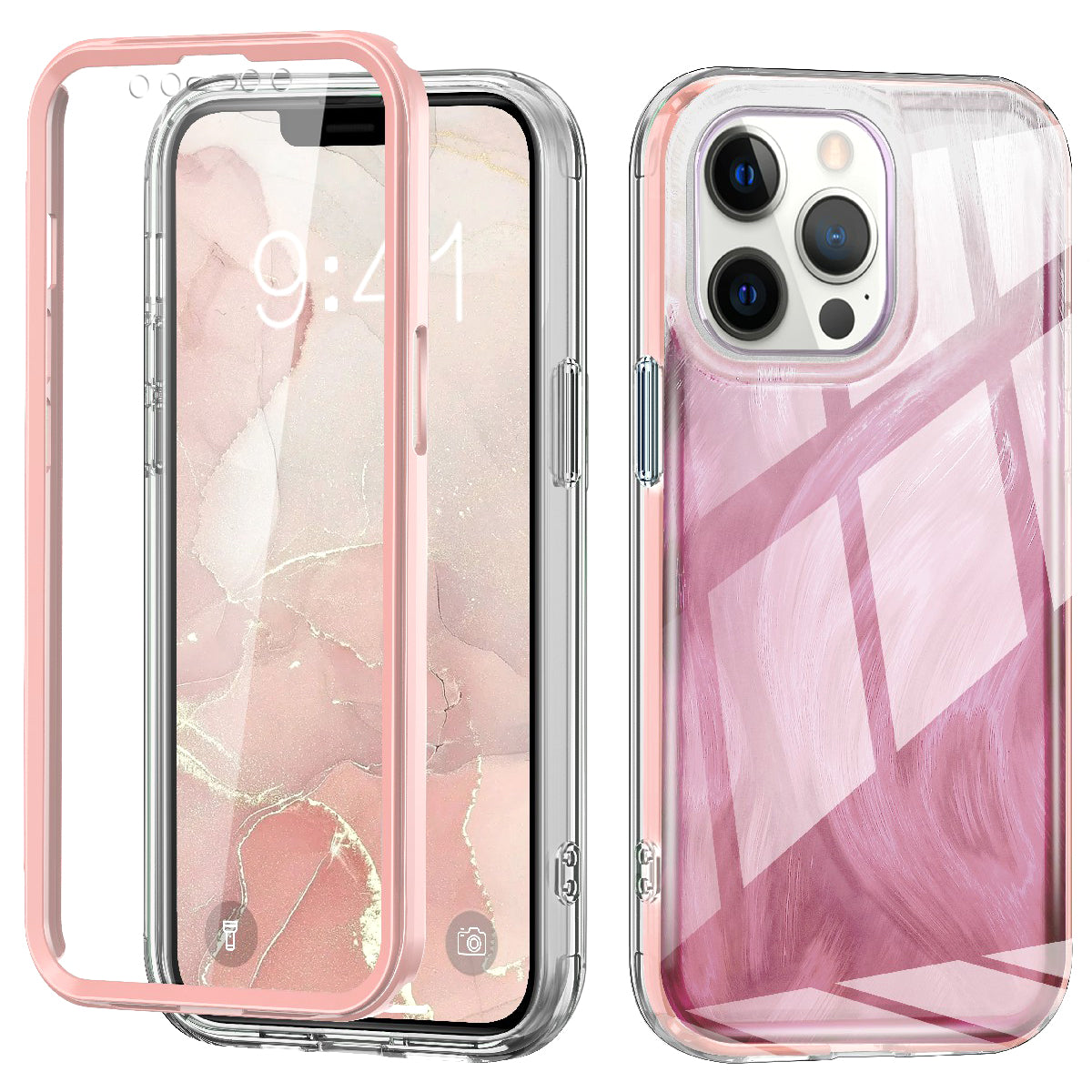 For iPhone 12 Pro Max Phone Case Feather Pattern PC+TPU Protective Gradient Cover For iPhone 12 Pro Max Phone Case Feather Pattern PC+TPU Protective Gradient Cover